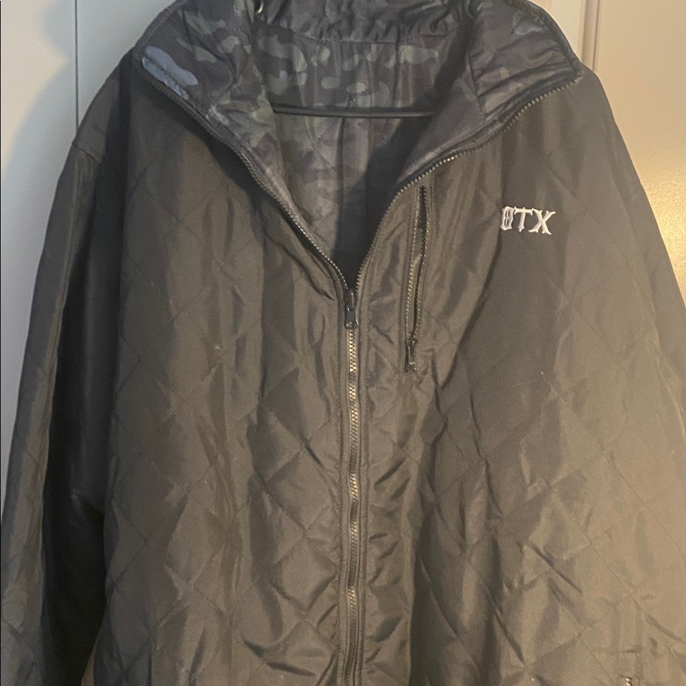 OTX Black  Reversible Quilted Jacket 3XL